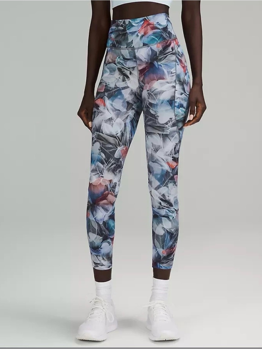 lululemon fast & free high rise 25” leggings Floral Print Size 14